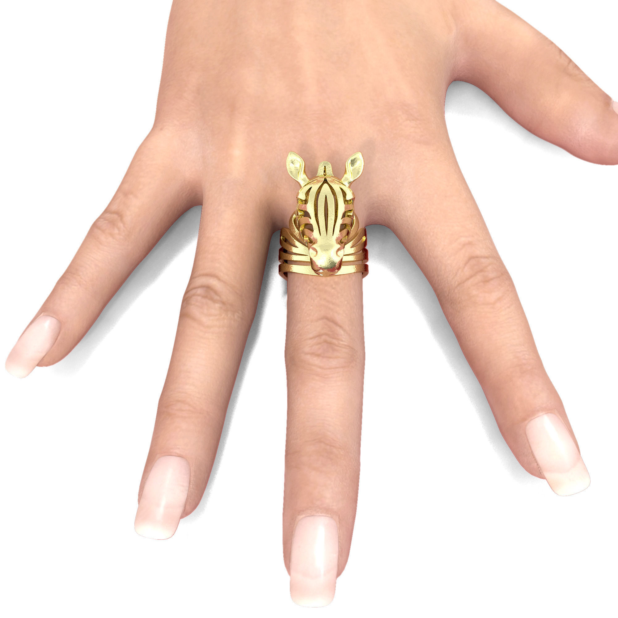 Zebra Ring - Award Winner 3D print model_2