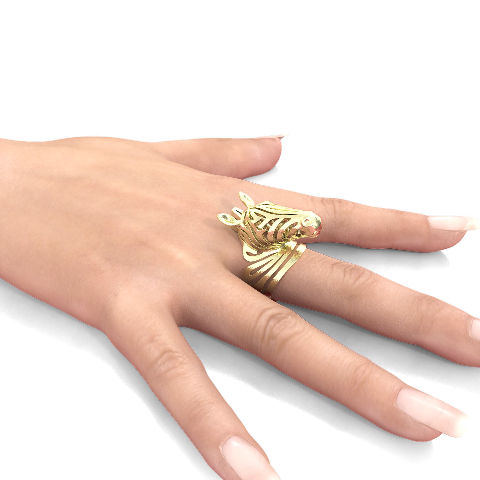 Zebra Ring - Award Winner 3D print model_1