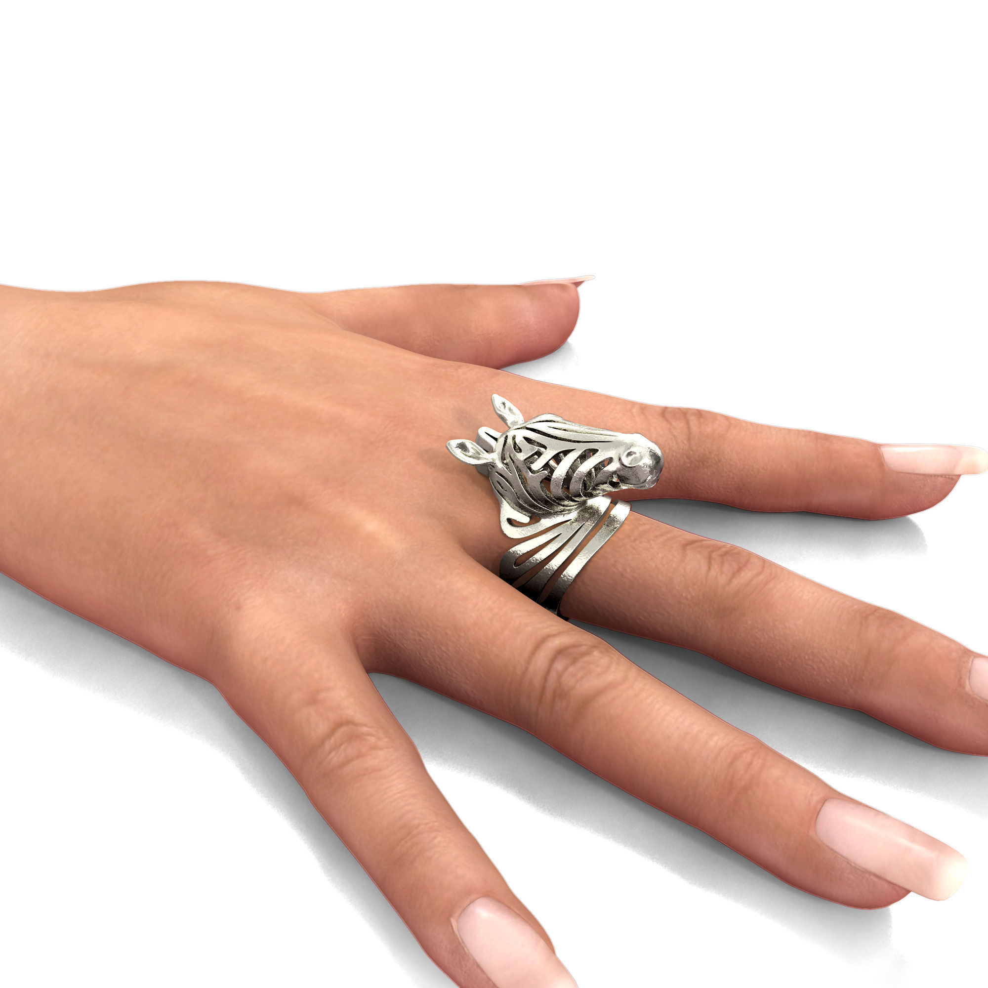 Zebra Ring - Award Winner 3D print model_3