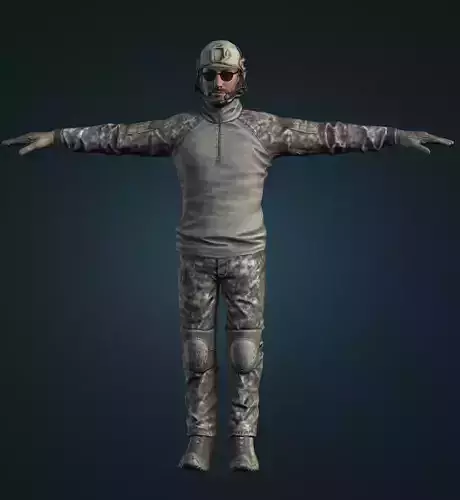 Military Army Soldier 3d Gaming Character