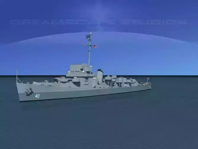 Evarts Class Destroyer DE40 USS Sanders