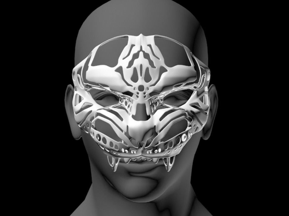 Tiger Face 3D print model_2