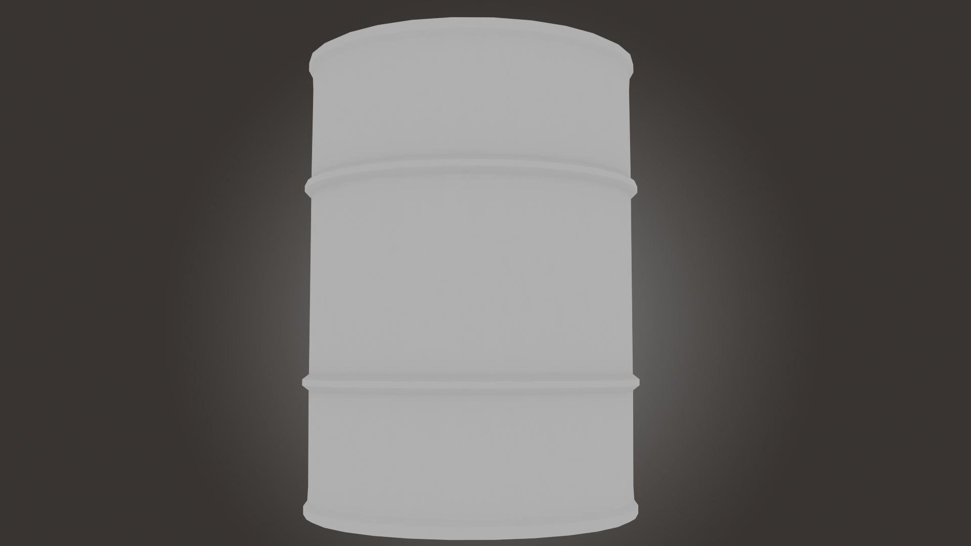 Metal Barrel Low-poly 3D model_14