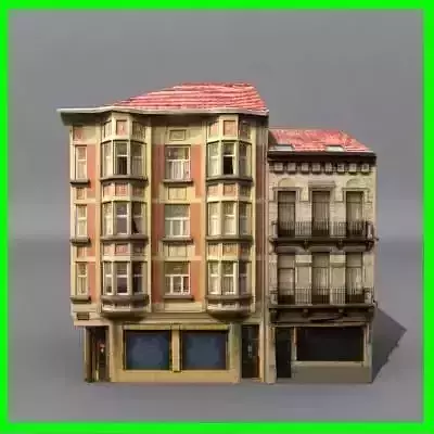  Low Poly Building 04