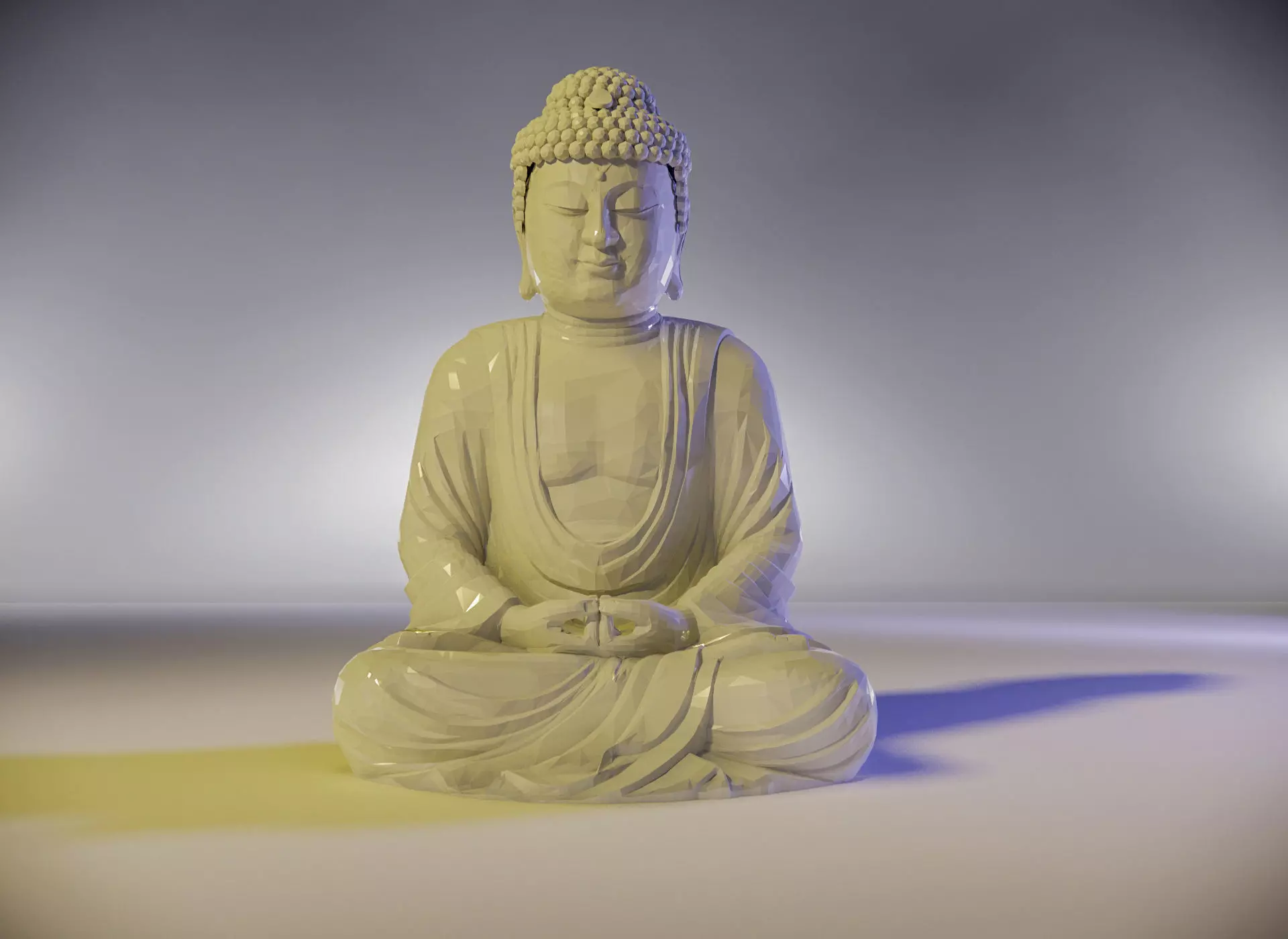 Buddha statue  3D model_0
