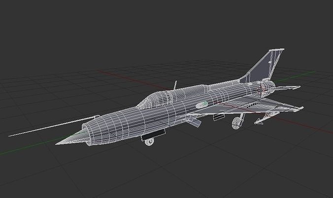 Mig 21 low poly plane for games and animations  Free low-poly 3D model