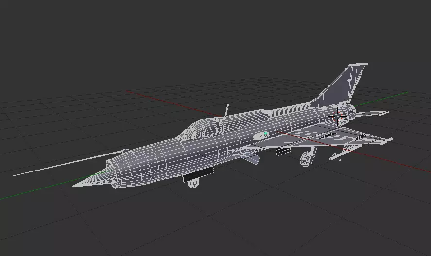 Mig 21 low poly plane for games and animations Free low-poly 3D model_0