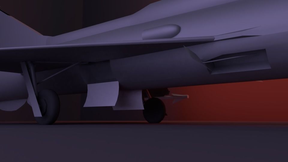 Mig 21 low poly plane for games and animations Free low-poly 3D model_4