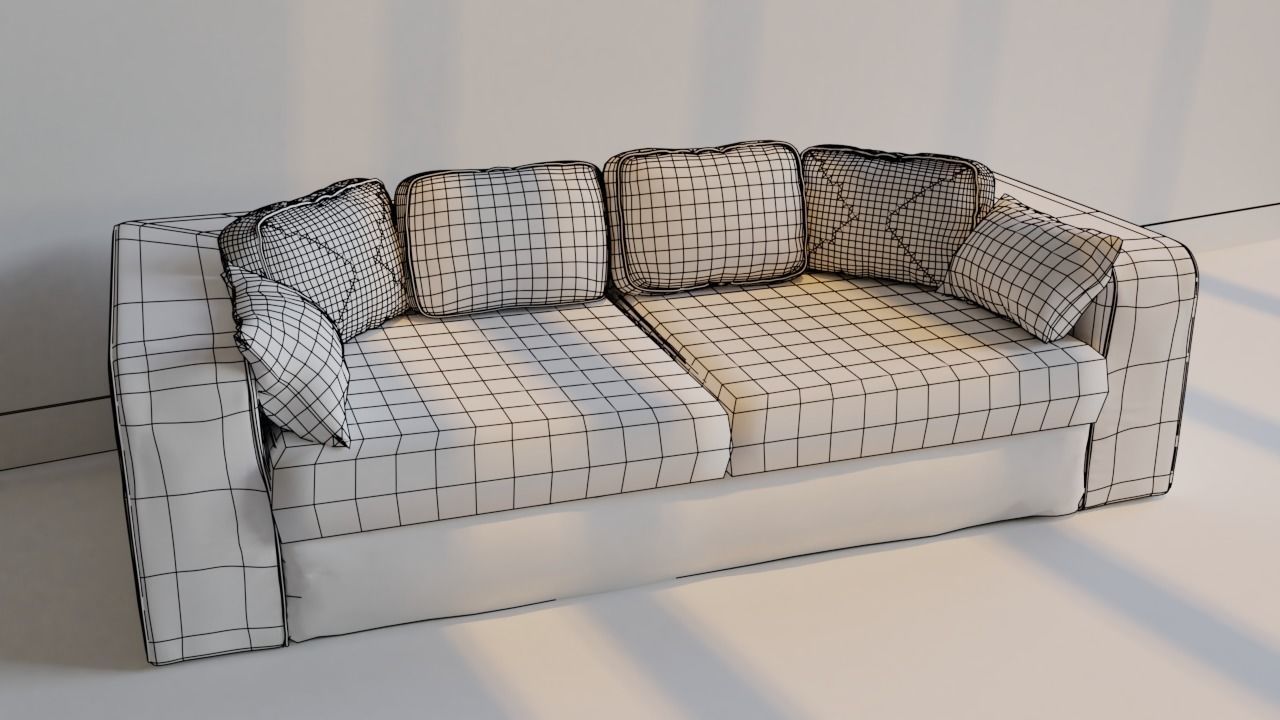 Couch 3D model sofa 3D model_1