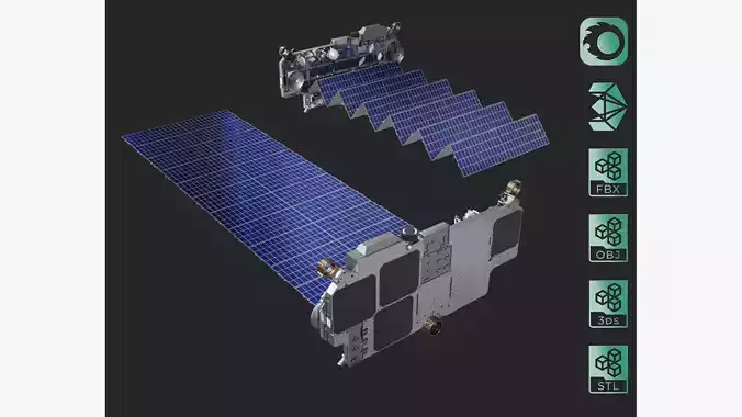 SpaceX Starlink Satellite  3D model