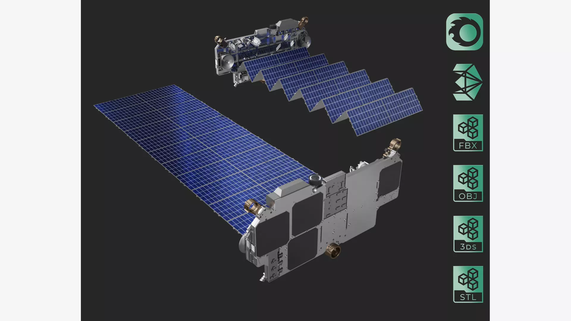 SpaceX Starlink Satellite  3D model_0