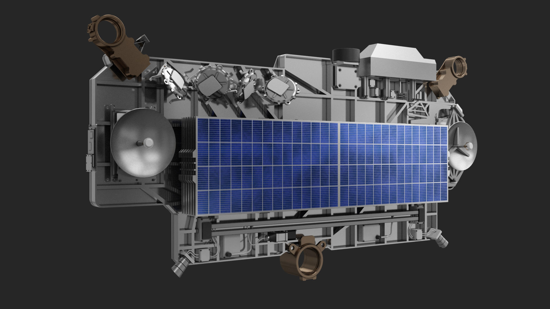 SpaceX Starlink Satellite  3D model_4