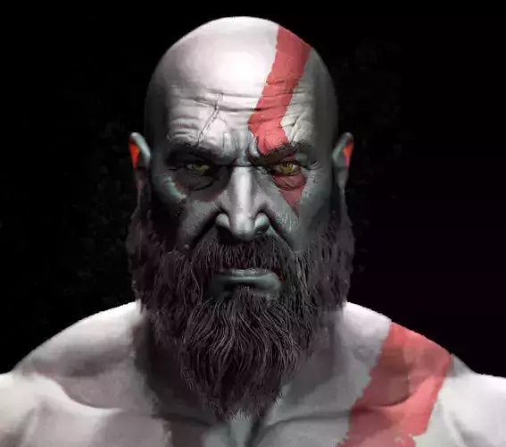 Kratos fan art 3d model 3D model