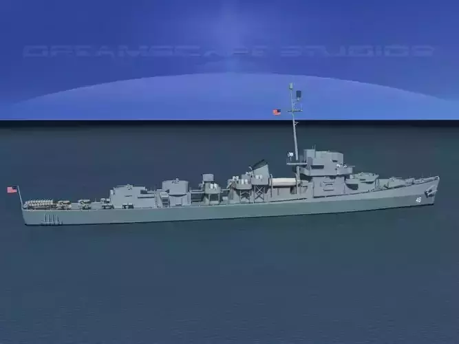 Evarts Class Escort DE46 USS Drury