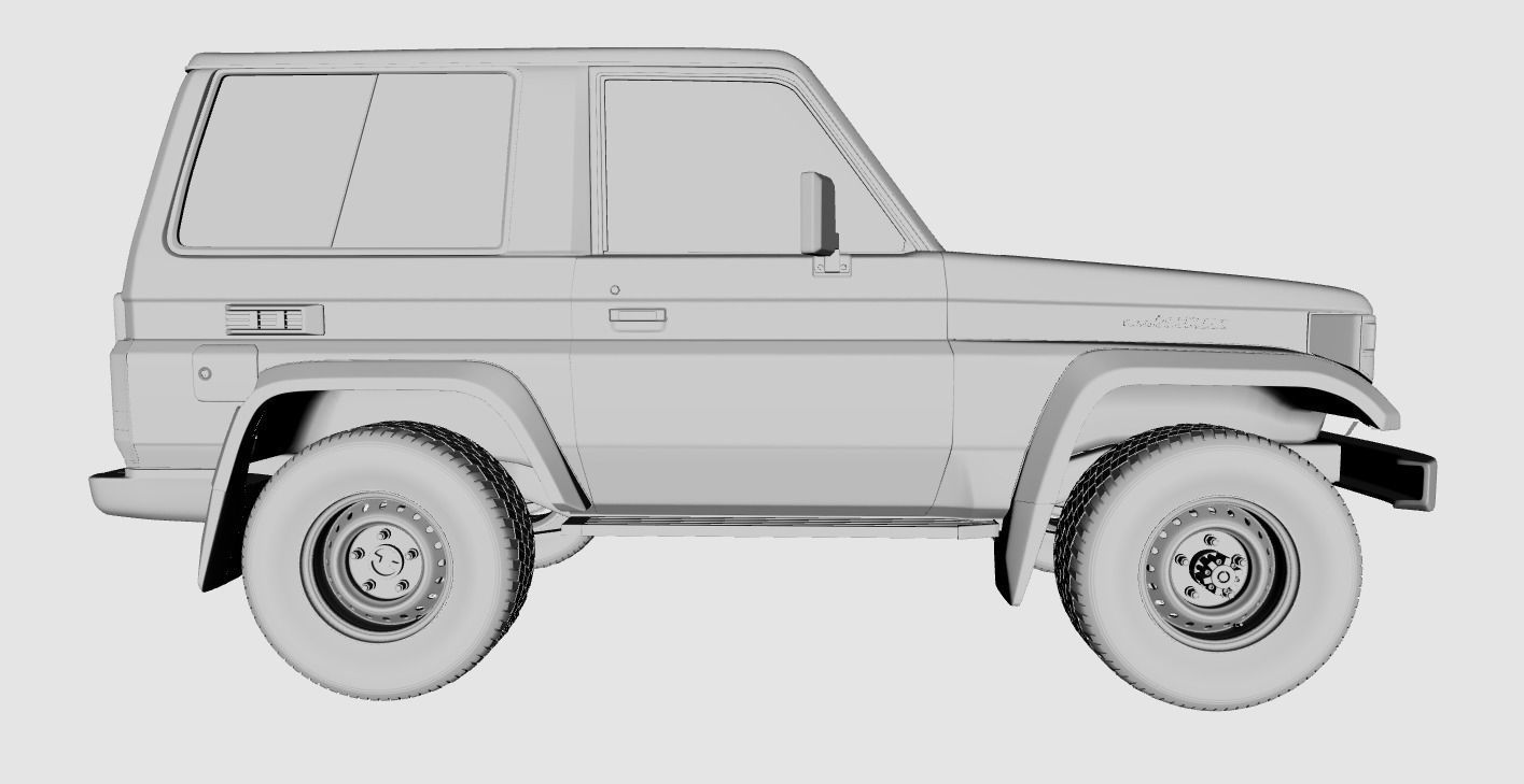 Toyota Land Cruiser Fzj 71 3D model_25