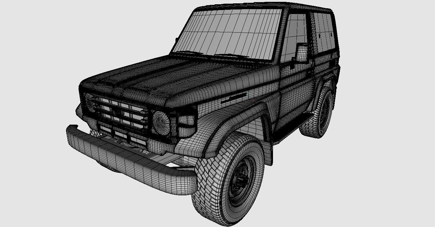 Toyota Land Cruiser Fzj 71 3D model_29