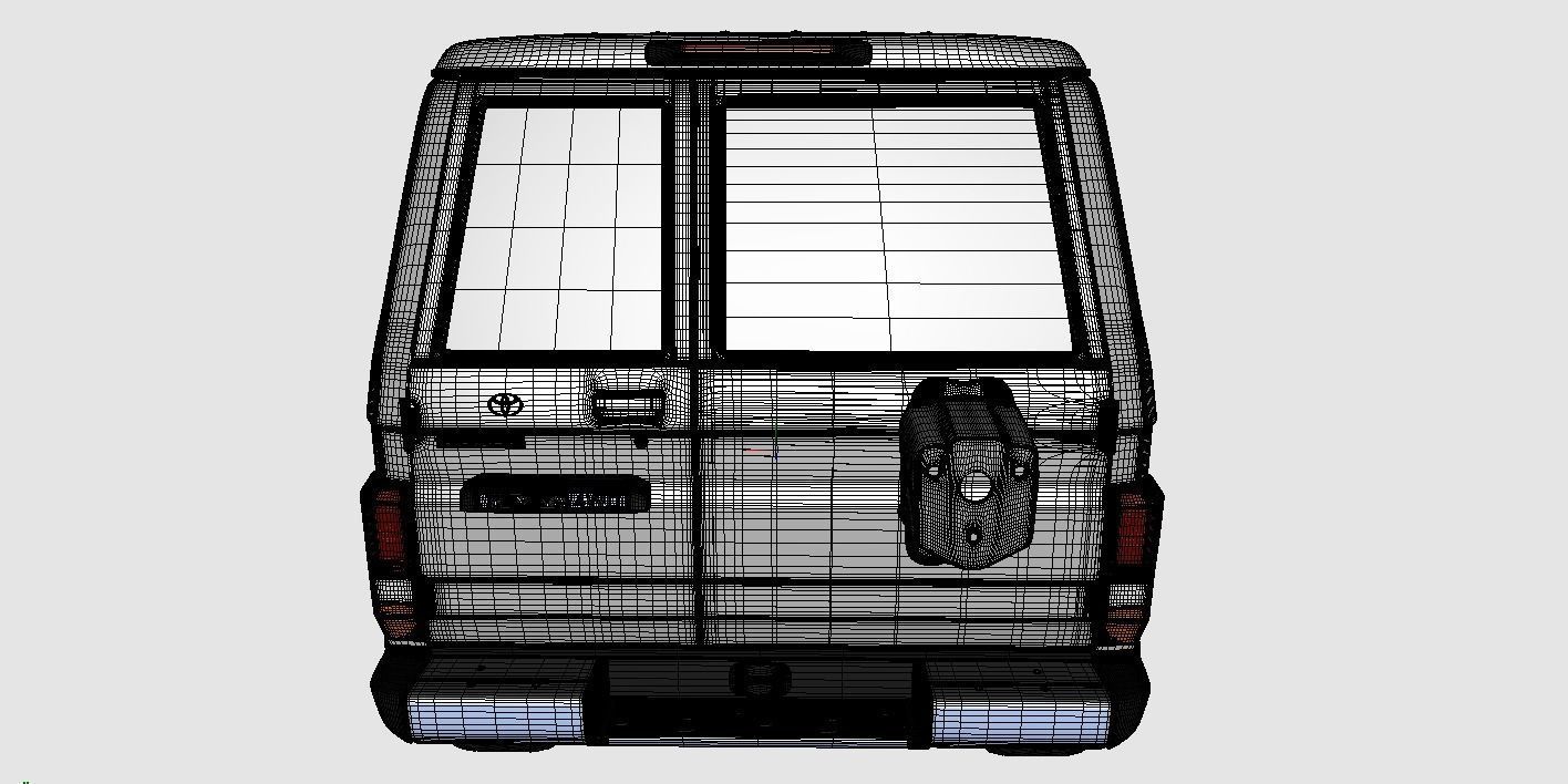 Toyota Land Cruiser Fzj 71 3D model_14