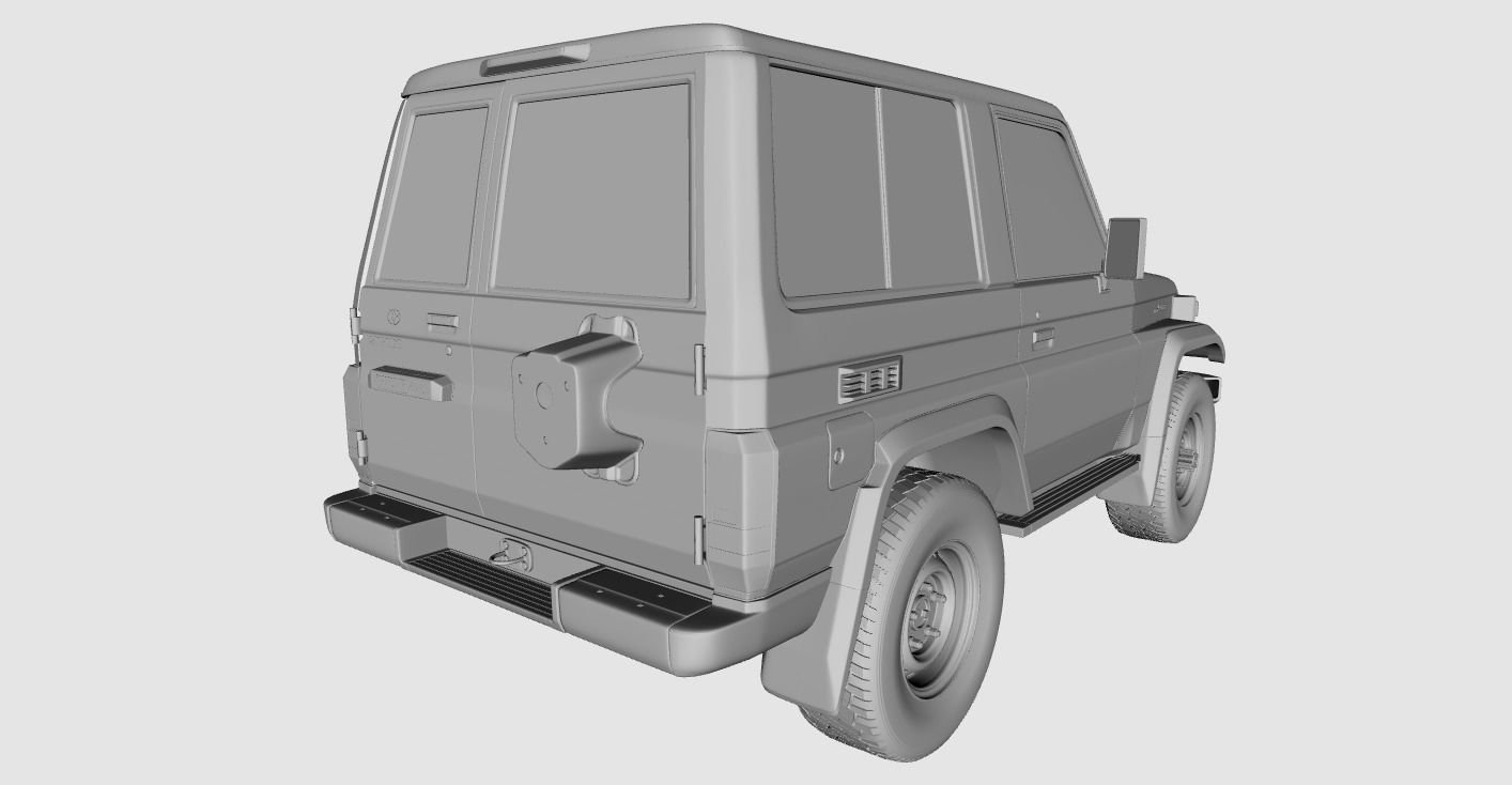 Toyota Land Cruiser Fzj 71 3D model_24