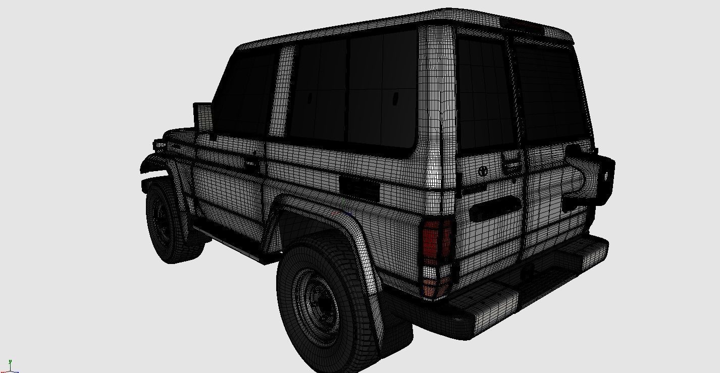 Toyota Land Cruiser Fzj 71 3D model_13