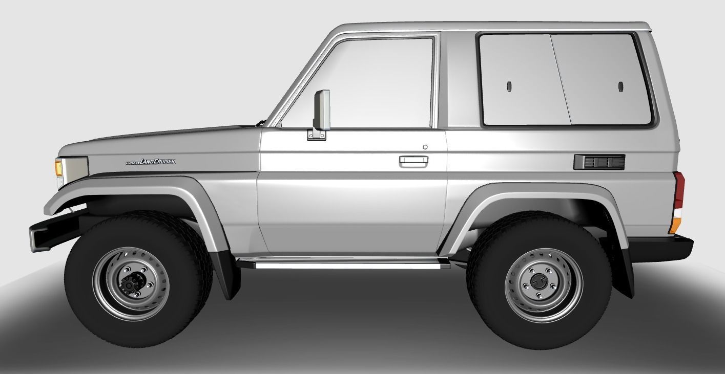 Toyota Land Cruiser Fzj 71 3D model_3