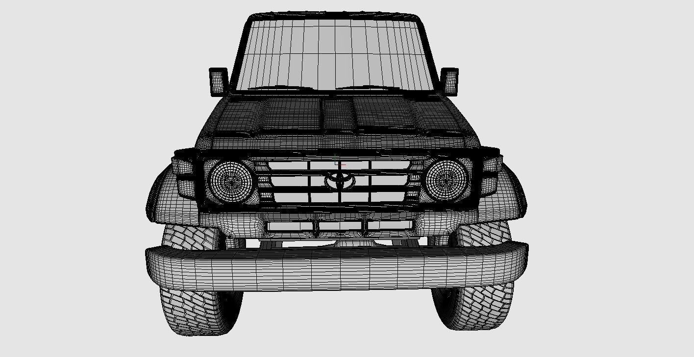Toyota Land Cruiser Fzj 71 3D model_28