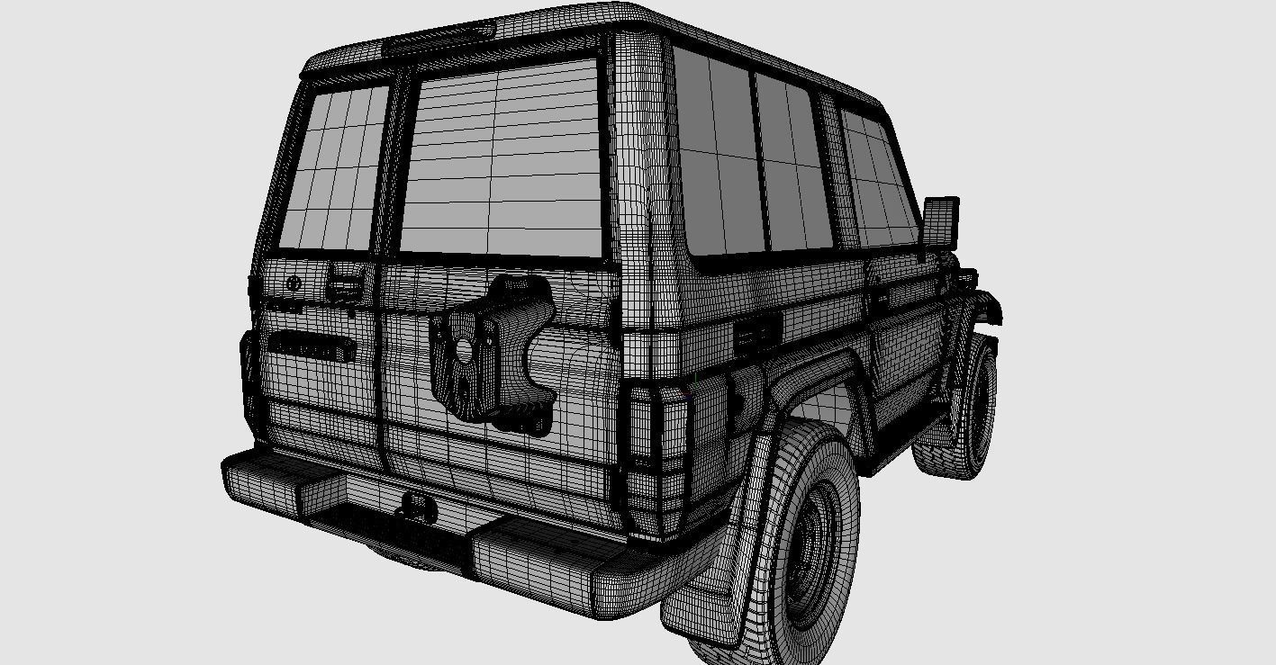 Toyota Land Cruiser Fzj 71 3D model_33