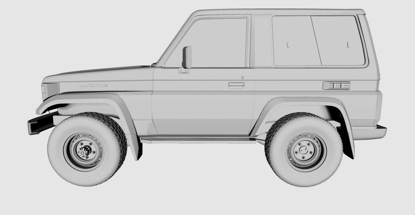 Toyota Land Cruiser Fzj 71 3D model_21
