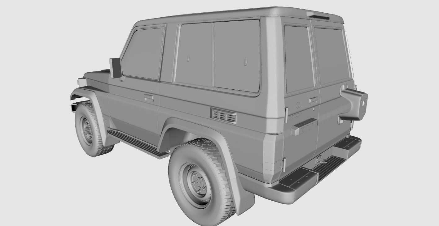 Toyota Land Cruiser Fzj 71 3D model_22