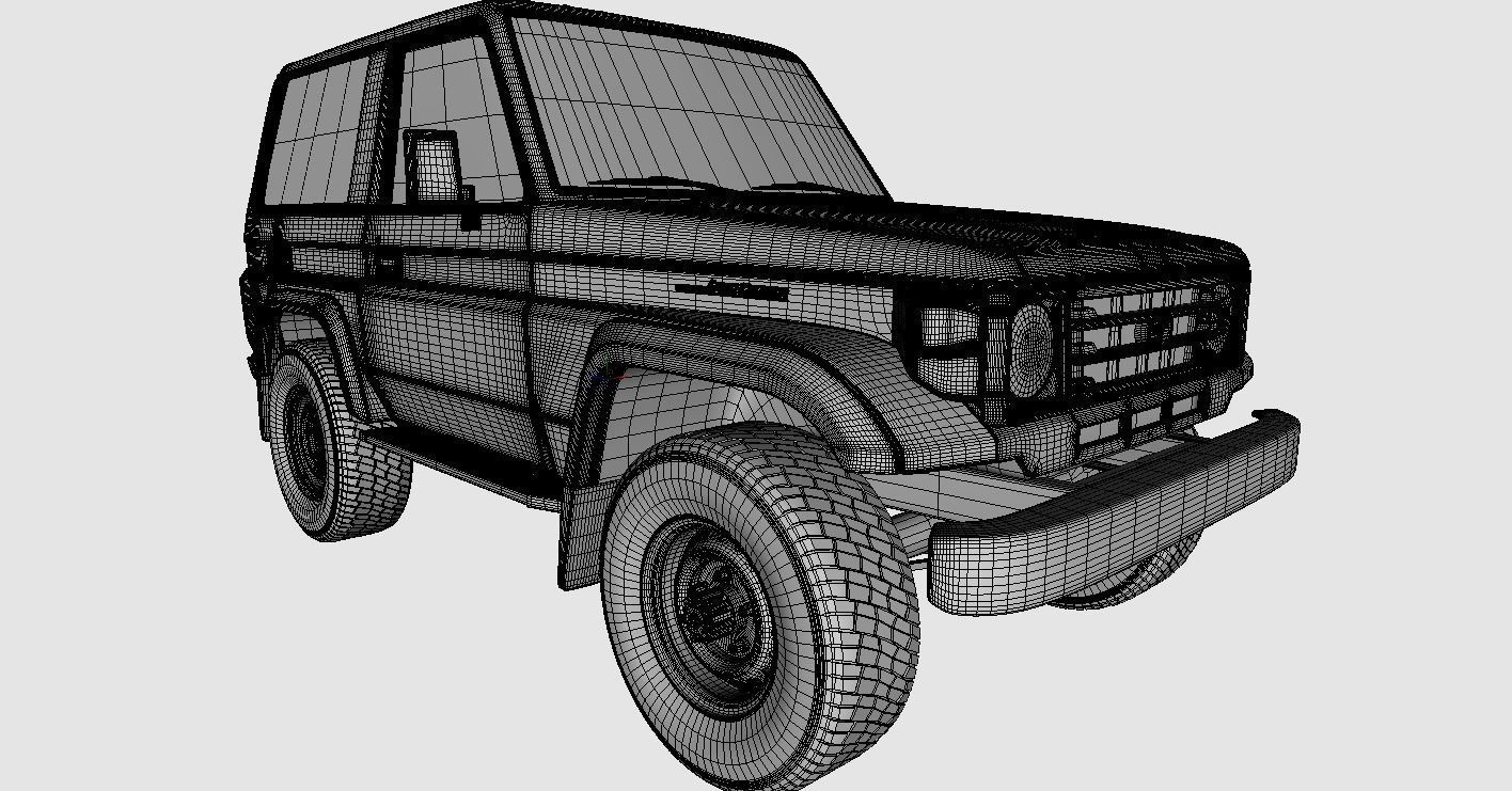 Toyota Land Cruiser Fzj 71 3D model_27