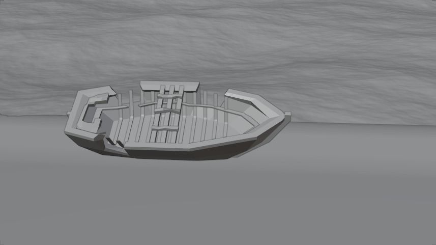 Ship Wrecked Low-poly 3D model_3