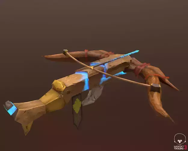 Crossbow bow and arrow with lights