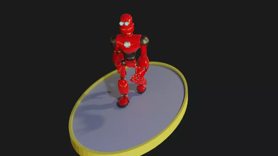 Robot Free low-poly 3D model_0