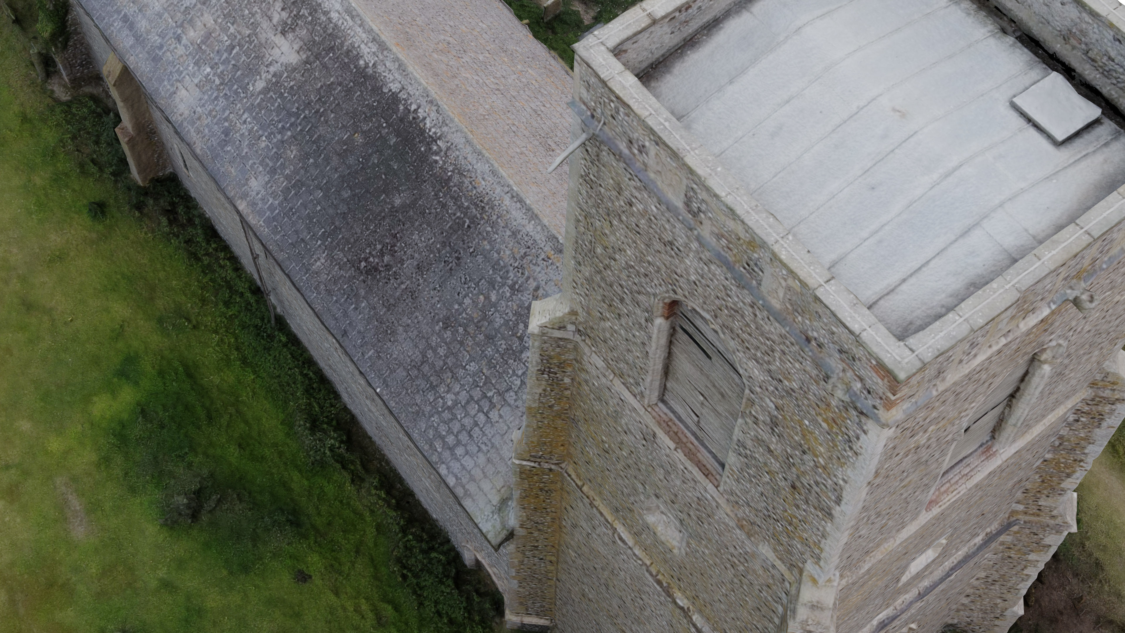 Dilapidated  Church Low-poly 3D model_15
