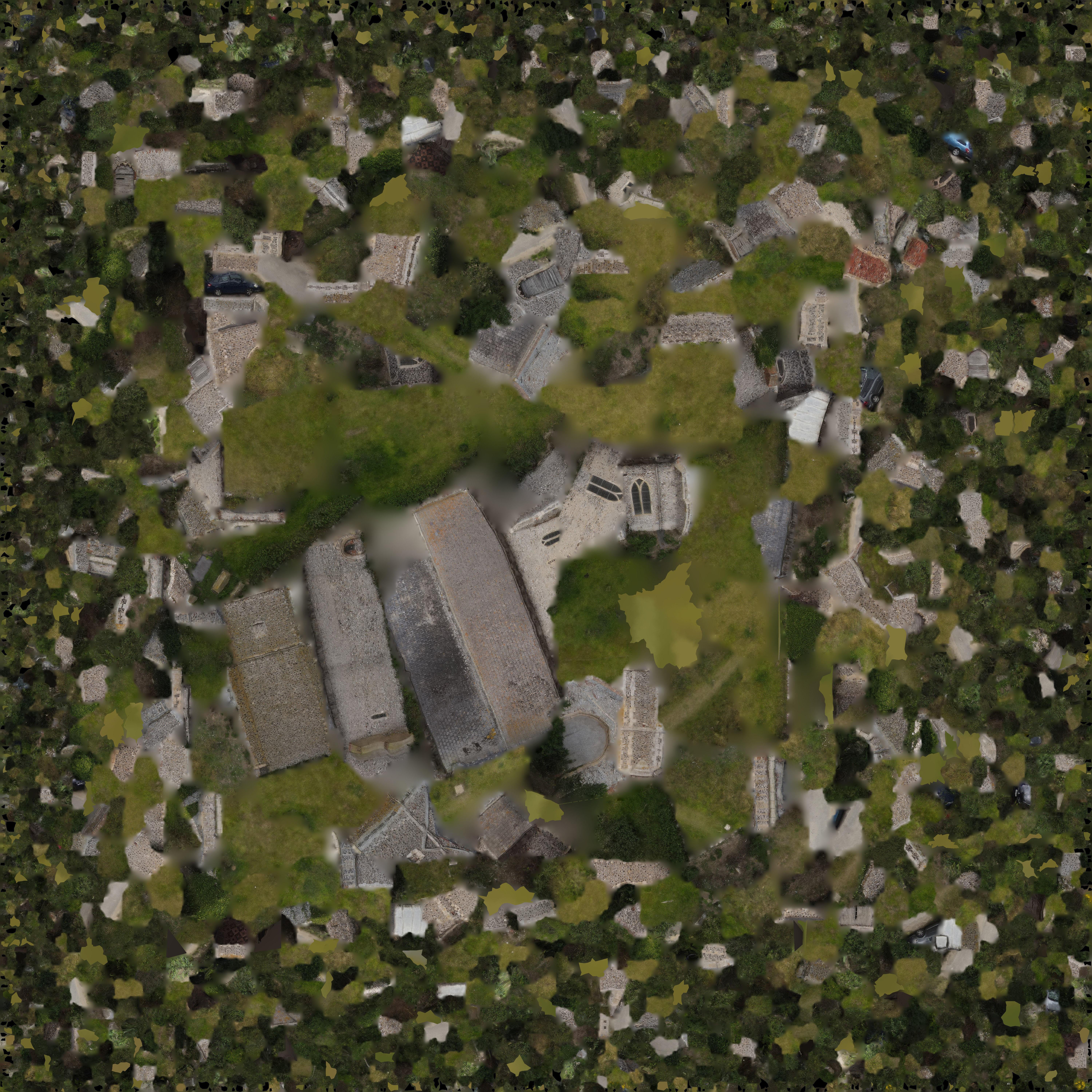Dilapidated  Church Low-poly 3D model_20
