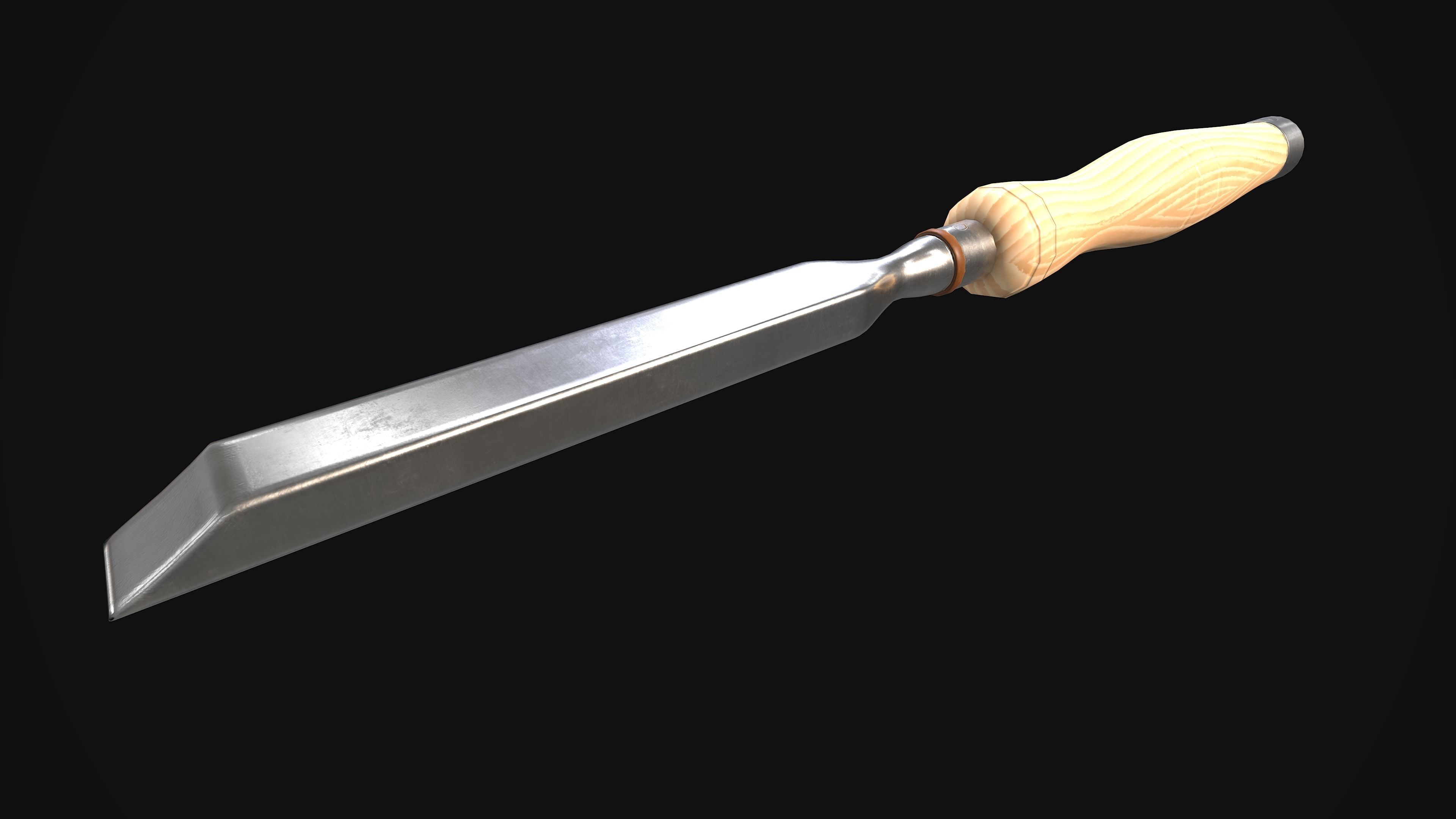 Chisel Gameready New Old Very Old Low-poly 3D model_2