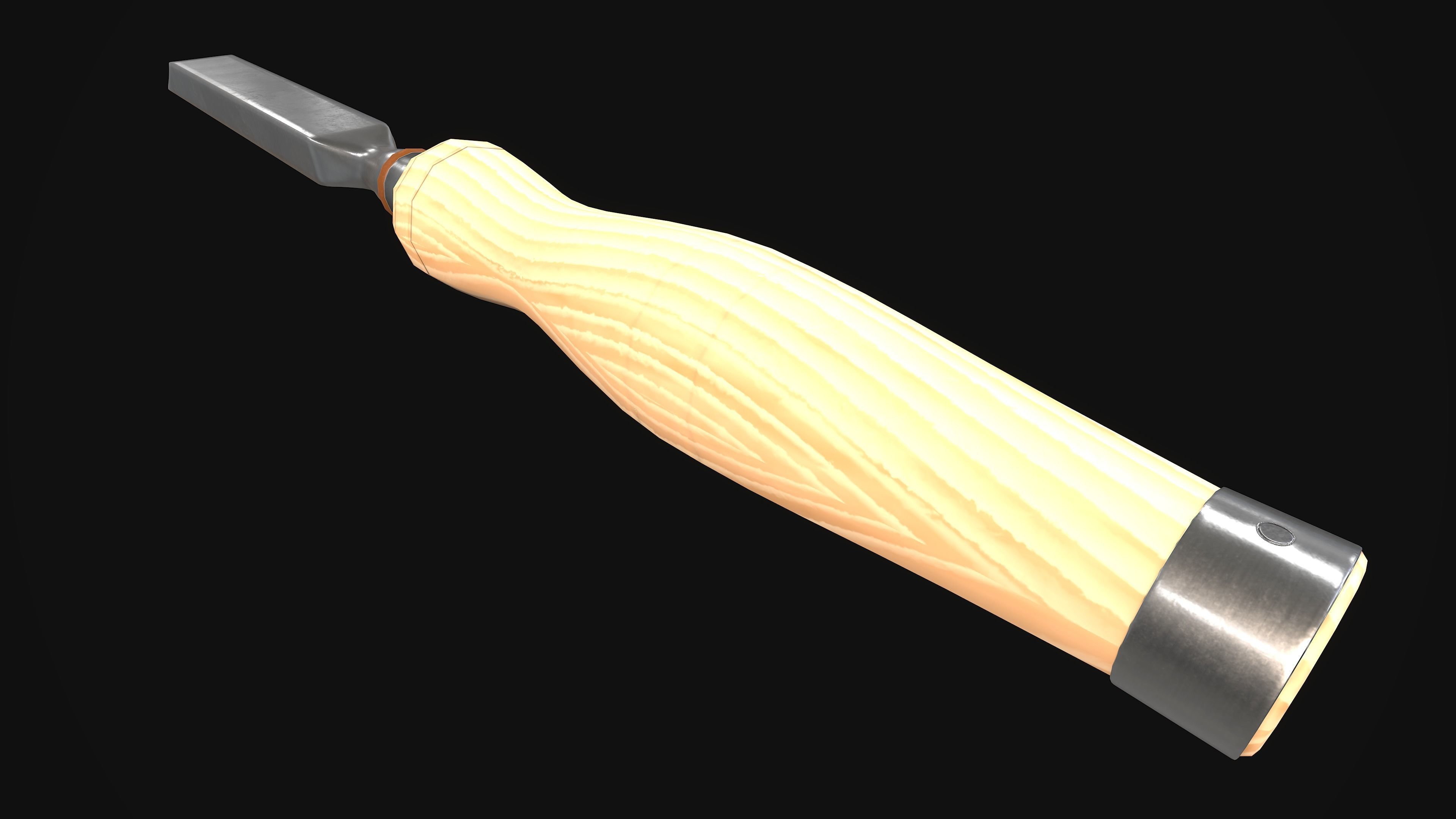 Chisel Gameready New Old Very Old Low-poly 3D model_7
