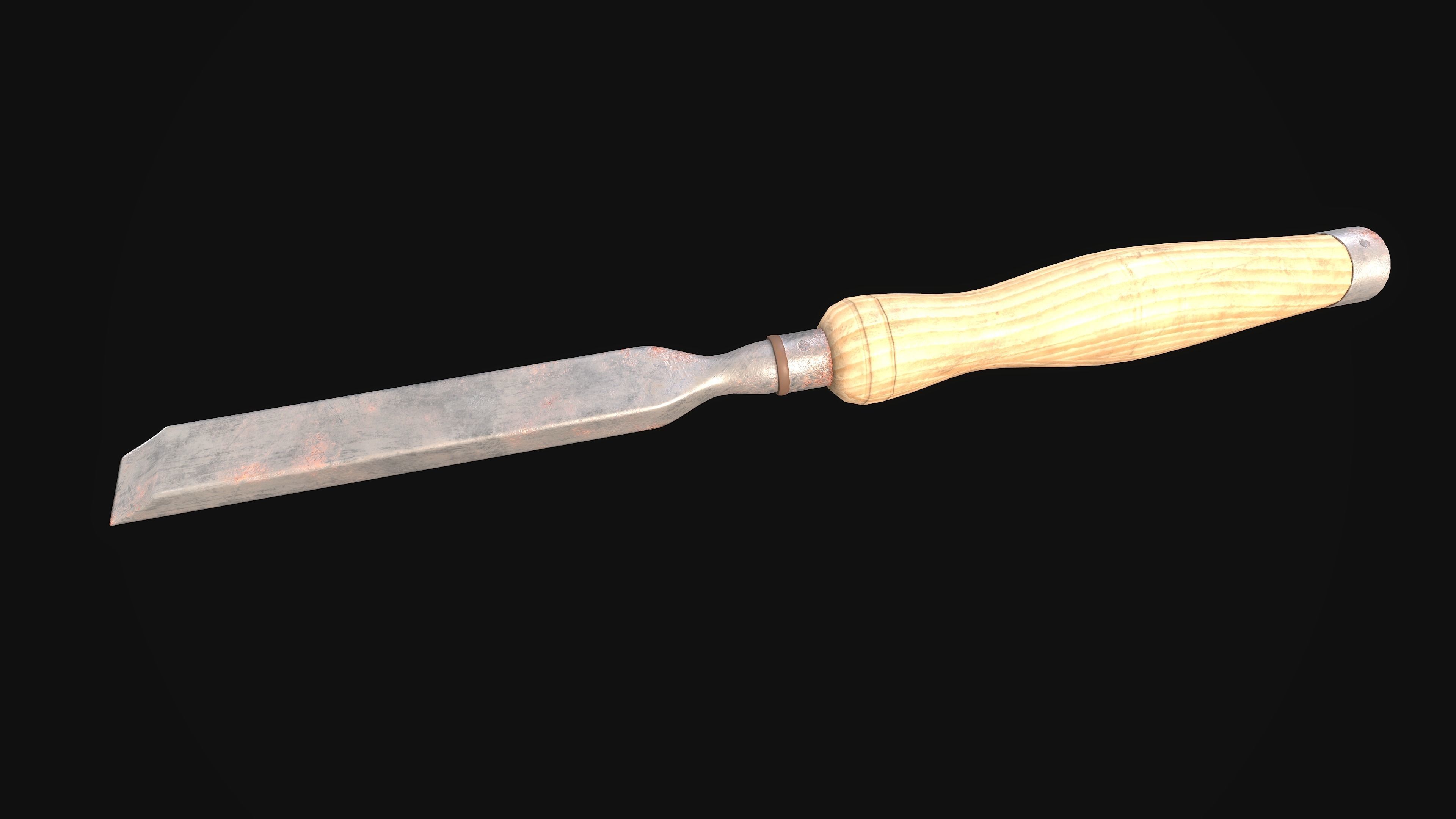 Chisel Gameready New Old Very Old Low-poly 3D model_21