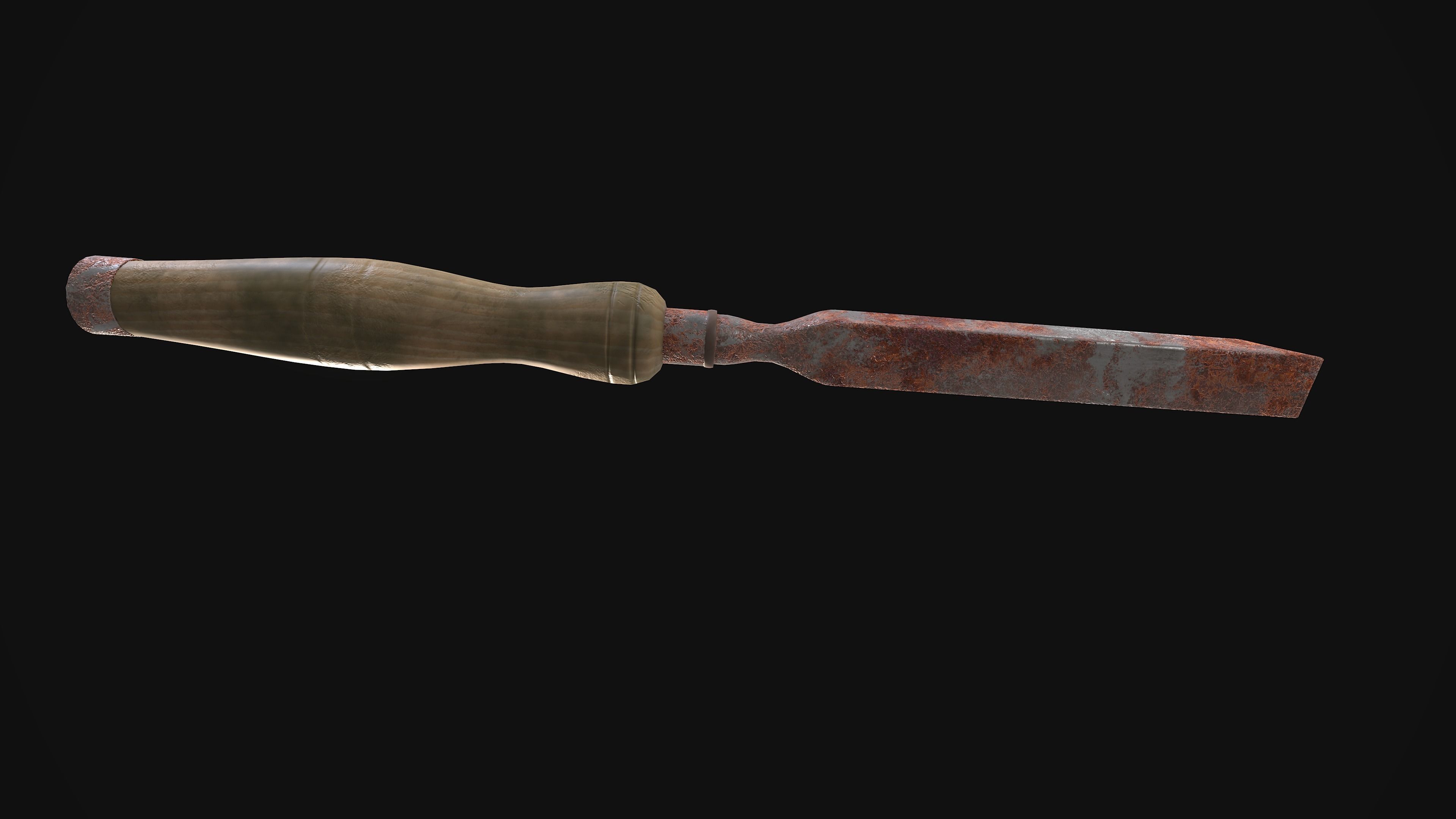 Chisel Gameready New Old Very Old Low-poly 3D model_25