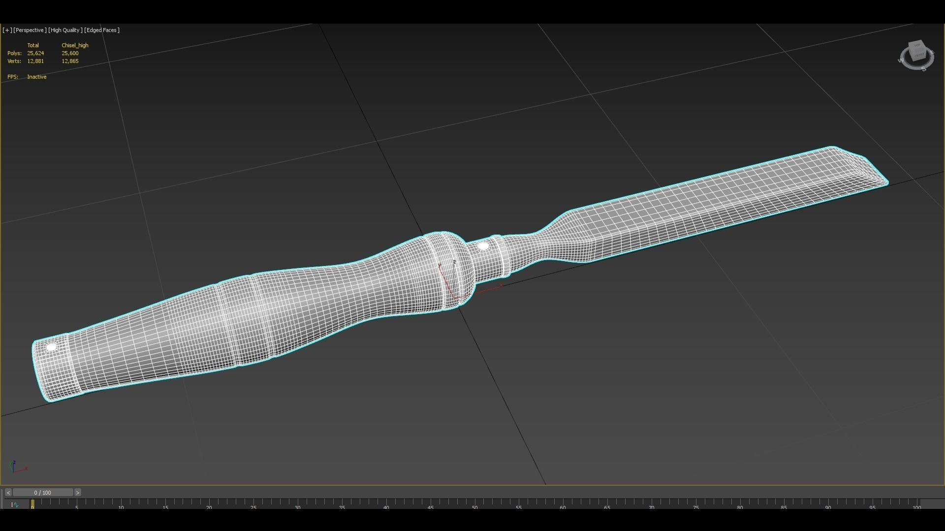 Chisel Gameready New Old Very Old Low-poly 3D model_11