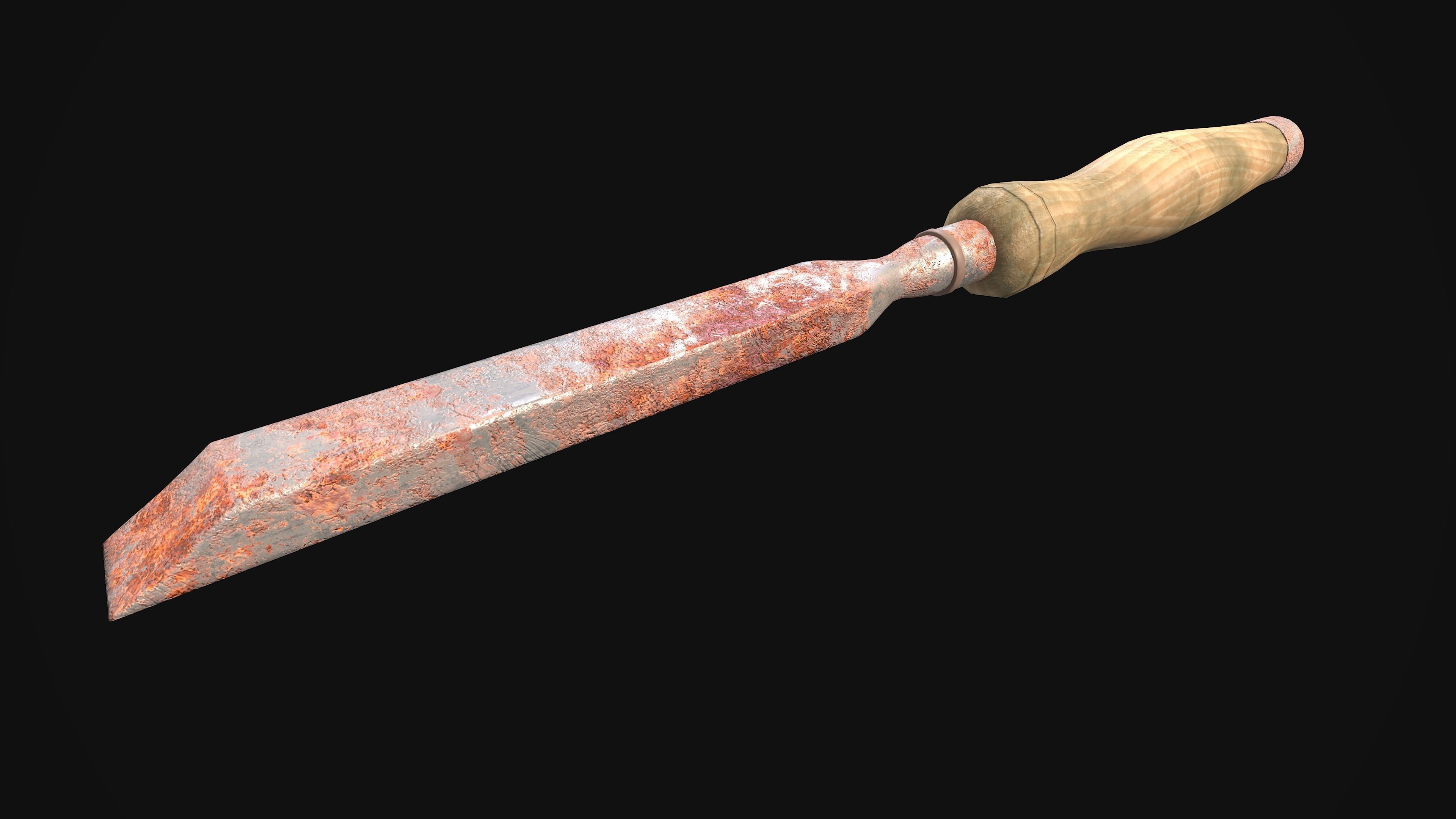 Chisel Gameready New Old Very Old Low-poly 3D model_4
