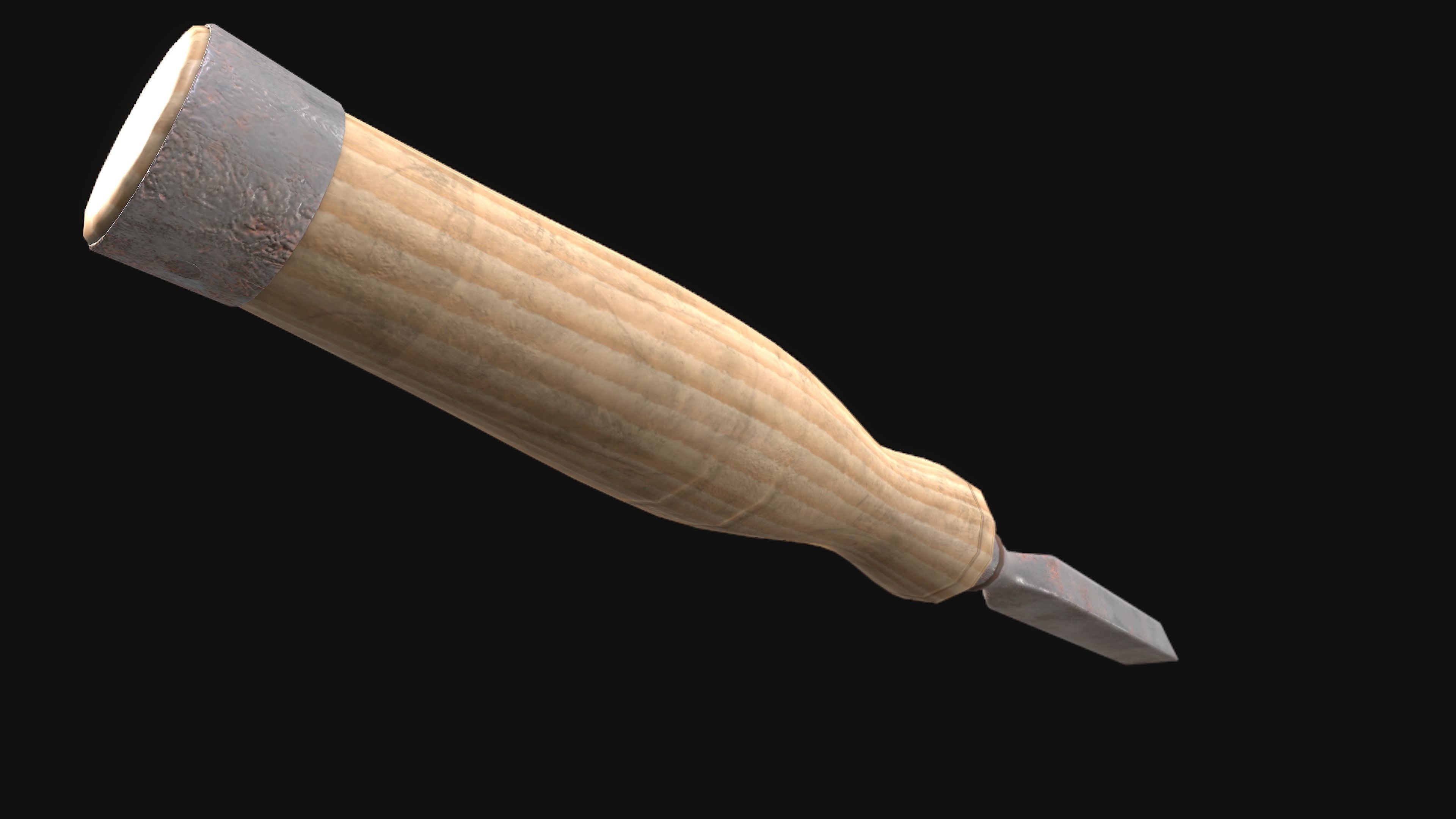 Chisel Gameready New Old Very Old Low-poly 3D model_15