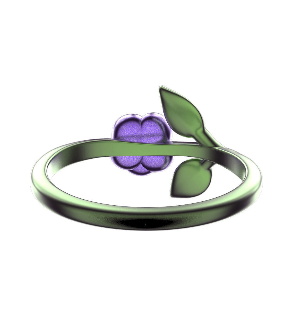 Ring Rose 3D print model_7
