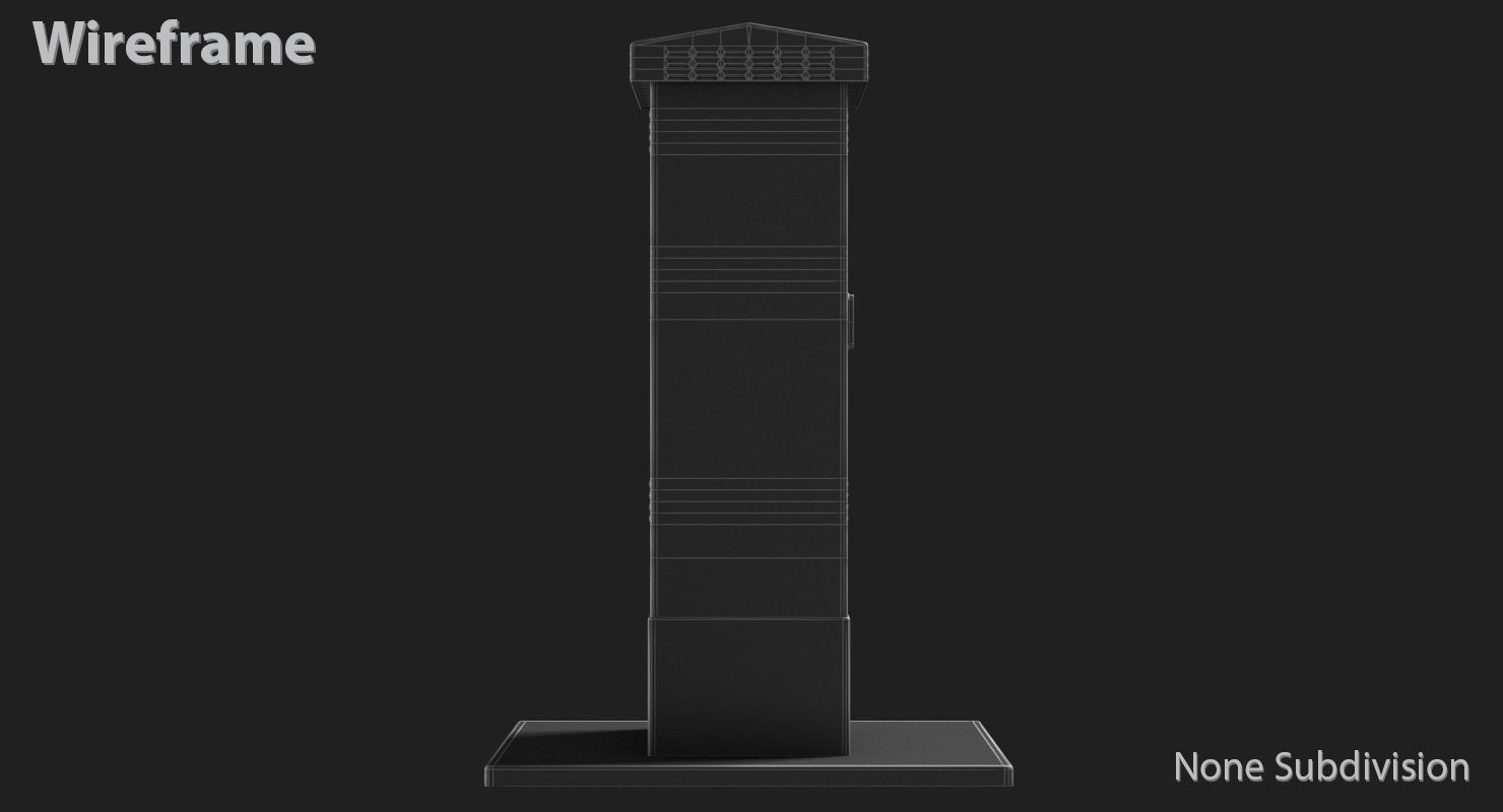 Electric Box Low-poly 3D model_19