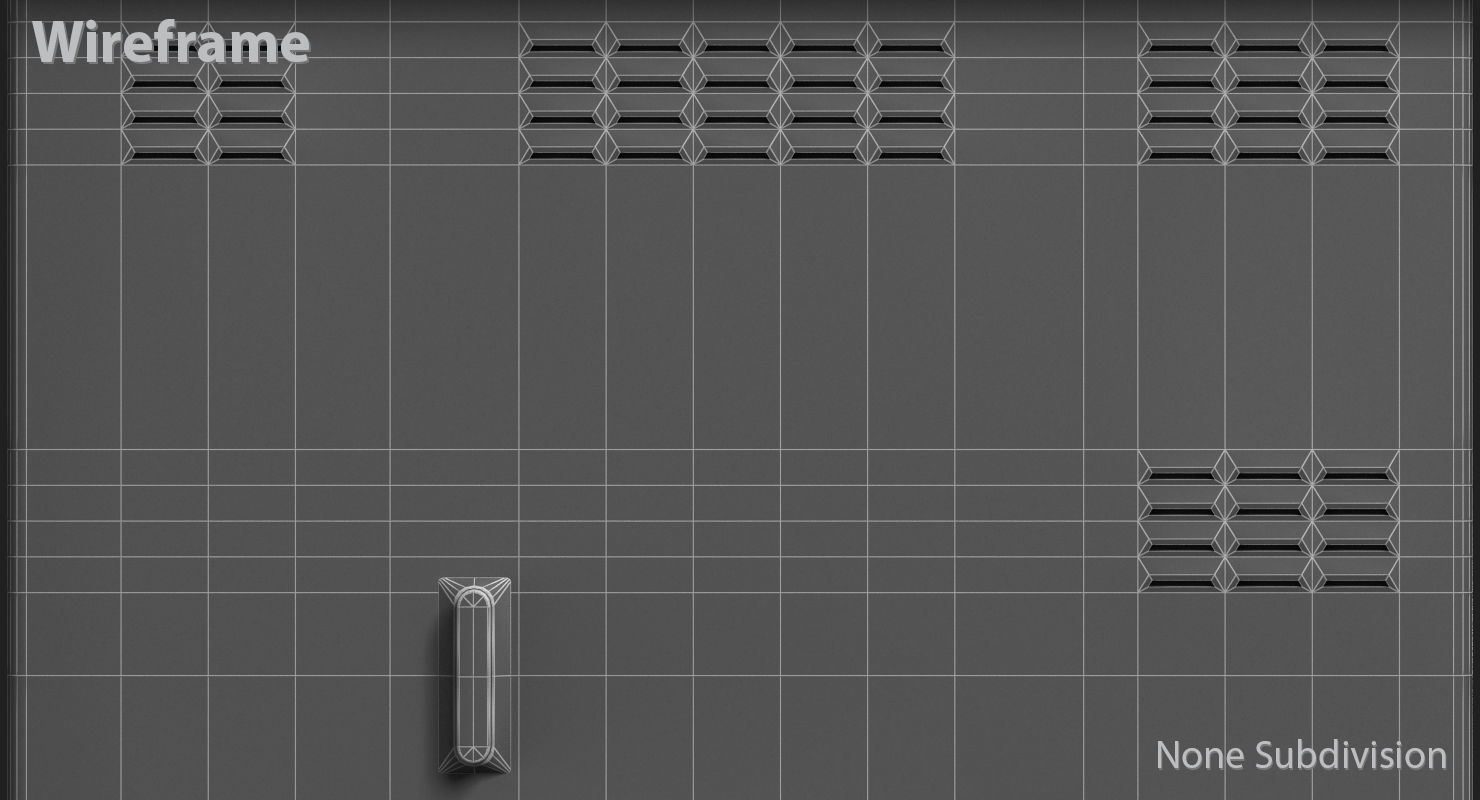 Electric Box Low-poly 3D model_21