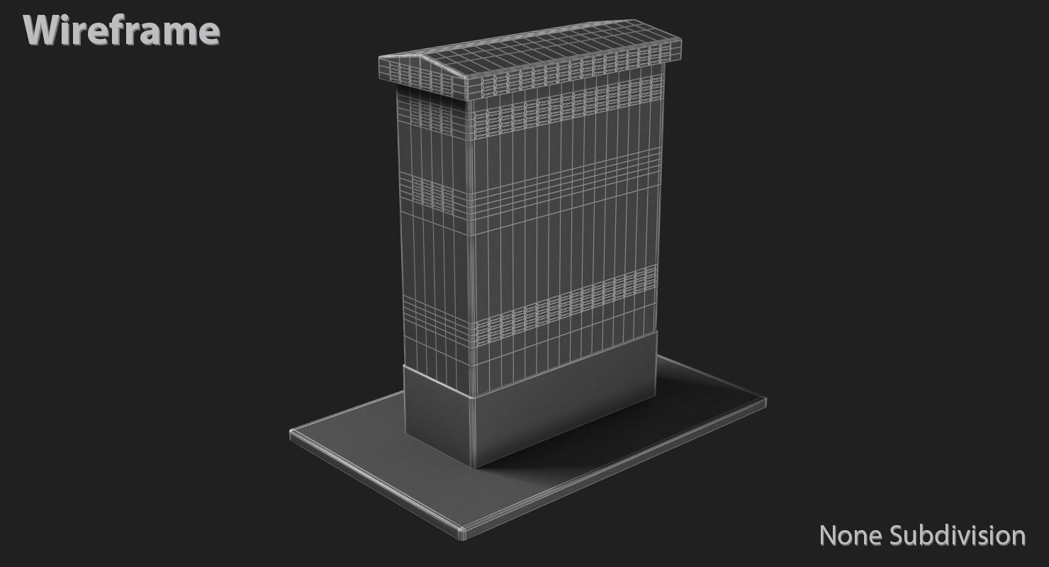 Electric Box Low-poly 3D model_13