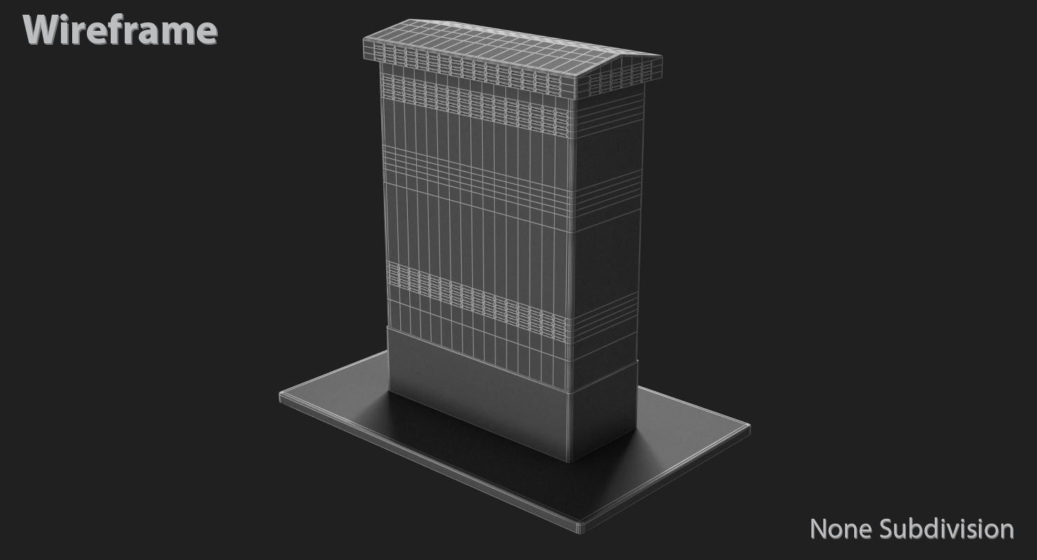 Electric Box Low-poly 3D model_14