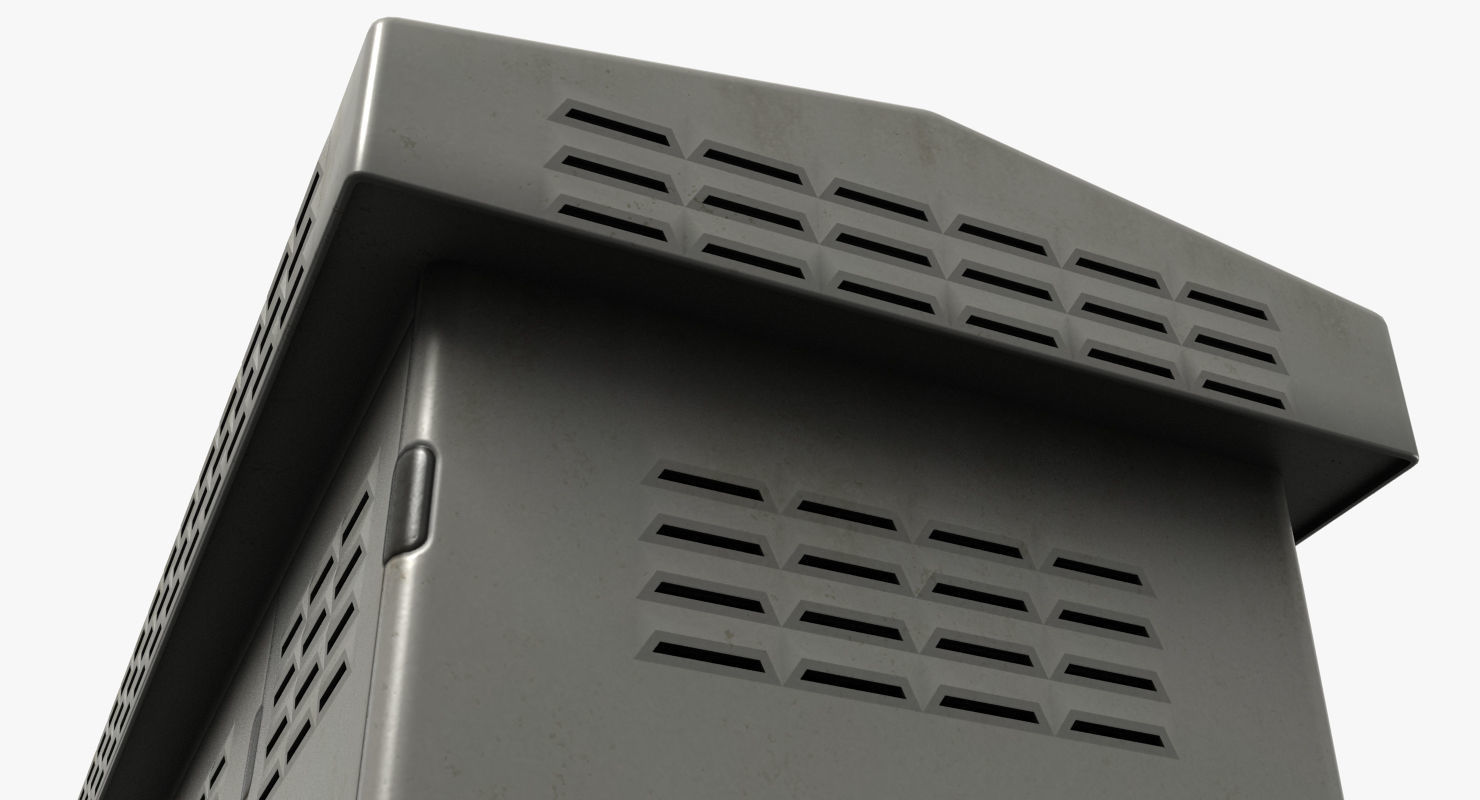 Electric Box Low-poly 3D model_10