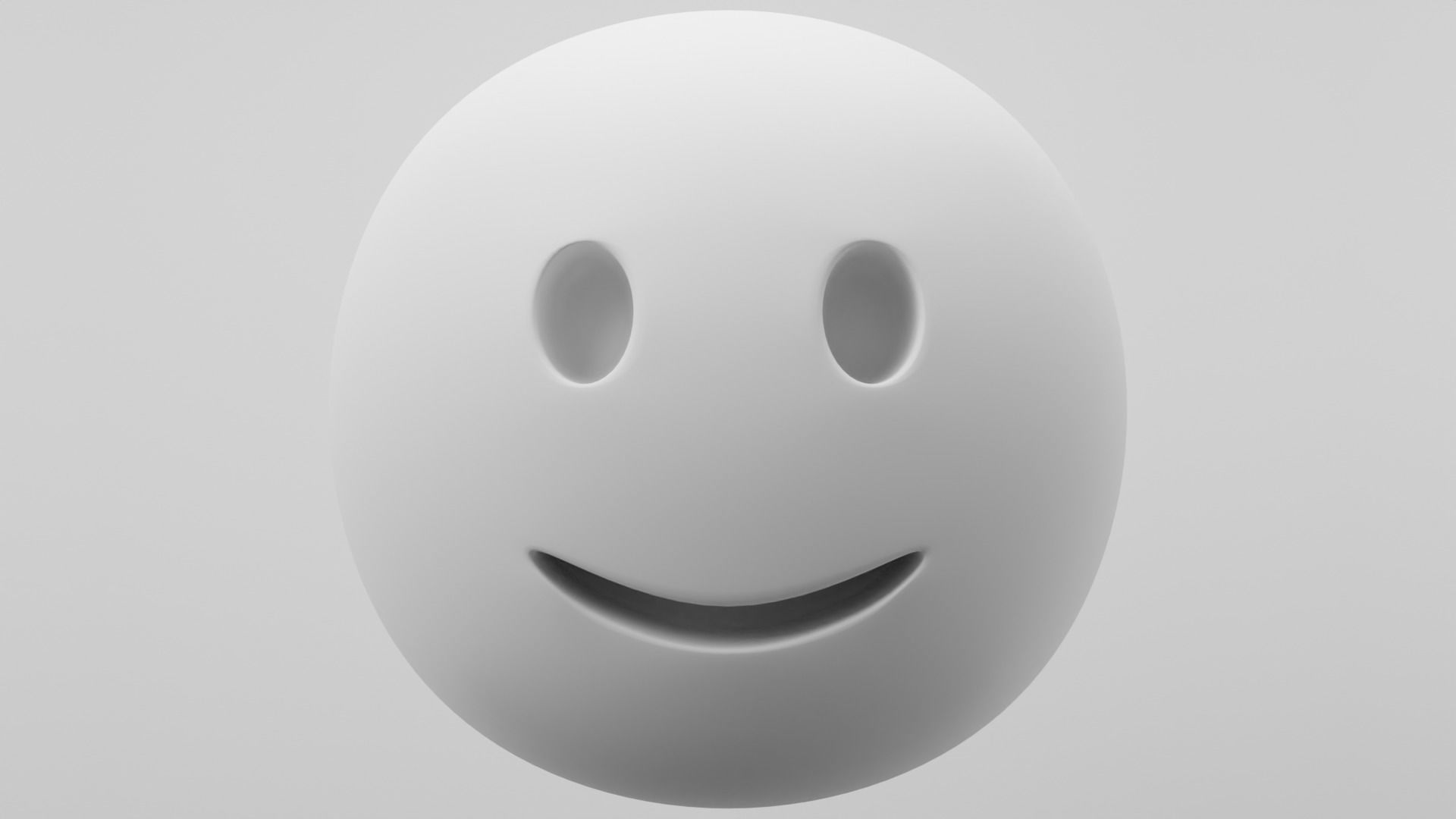 Grinning Emoji 3D model_2