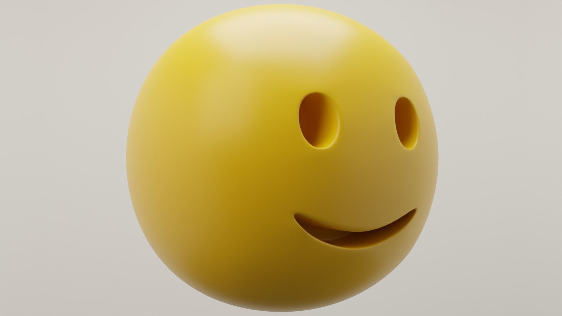 Grinning Emoji 3D model_1