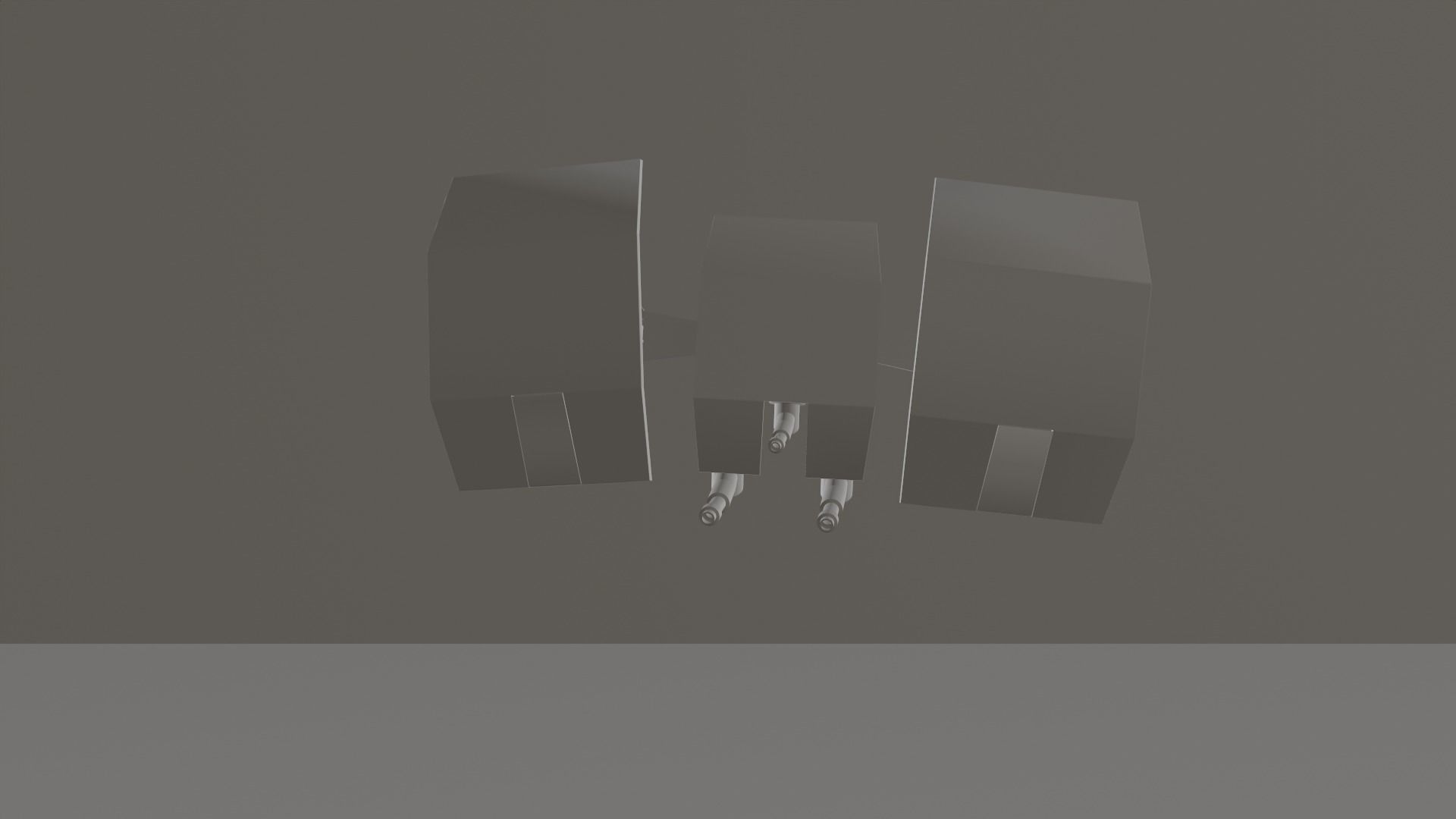 Sci-fi drone Low-poly 3D model_13